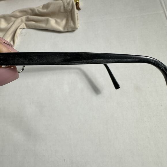 Tory Burch Eyeglasses Frame Prescription Lenses With Case Glossy Black - Picture 7 of 8